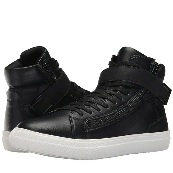 high top zip sneakers